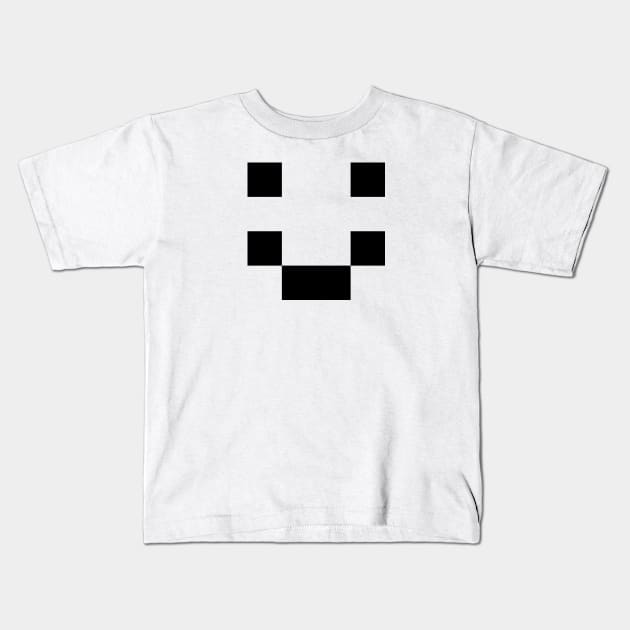 Pixel Smile Kids T-Shirt by joshthecartoonguy